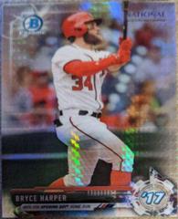 Bryce Harper [Gold Refractor] #BNR-BH Baseball Cards 2017 Bowman Chrome National Convention Prices