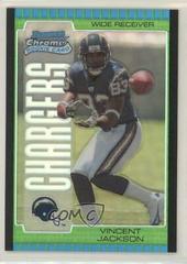 Vincent Jackson [Green Refractor] #121 Football Cards 2005 Bowman Chrome Prices