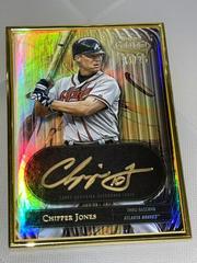 Chipper Jones #AFA-CJO Baseball Cards 2022 Topps Gold Label Auric Framed Autographs Prices