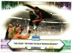 The Usos Return to Help Roman Reigns Wrestling Cards 2021 Topps WWE Prices