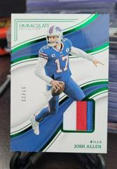 Josh Allen #2 Football Cards 2023 Panini Immaculate Patch Prices