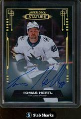 Tomas Hertl [Autograph Black] #85 Hockey Cards 2021 Upper Deck Stature Prices