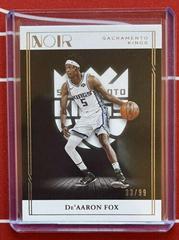 De'Aaron Fox Basketball Cards 2020 Panini Noir Prices