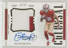 Dante Pettis [Prime] Football Cards 2018 National Treasures Rookie Colossal Signatures Prices