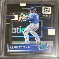 Bobby Witt Jr. [Black] #98 Baseball Cards 2022 Panini Donruss Optic Prices