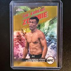 Chan Sung Jung The Korean Zombie [Gold Refractor] #AKA-13 Ufc Cards 2024 Topps Chrome UFC AKA Prices