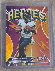 Lamar Jackson [Orange] #H-5 Football Cards 2023 Panini Prestige Heroes Prices