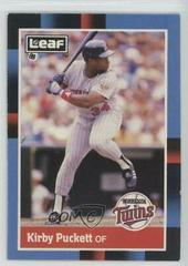Kirby Puckett #144 Baseball Cards 1988 Leaf Prices