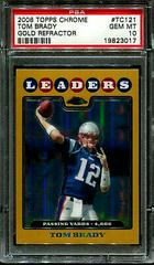 Tom Brady [Gold Refractor] #TC121 Football Cards 2008 Topps Chrome Prices