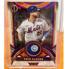 Pete Alonso [Purple] #SOA-PA Baseball Cards 2023 Topps Tribute Stamp of Approval Relics Prices