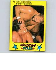 Arn Anderson, Brett Sawyer #46 Wrestling Cards 1986 Monty Gum Wrestling Stars Prices