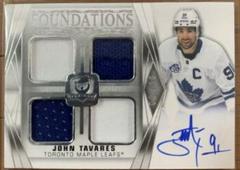 John Tavares [Autograph] Hockey Cards 2020 Upper Deck The Cup Foundations Quad Jersey Prices