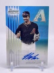 Jordan Lawlar [Blue] #STA-JL Baseball Cards 2022 Bowman Sterling Tek Autographs Prices