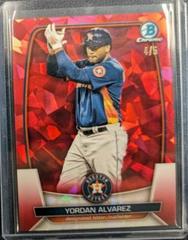 Yordan Alvarez [Red] #25 Baseball Cards 2023 Bowman Chrome Sapphire Prices