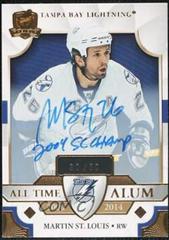 Martin St. Louis [Gold Autograph] #ATA-MS Hockey Cards 2020 Upper Deck The Cup All Time Alumni Prices