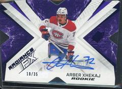 Arber Xhekaj [Purple Autograph] #RFX-74 Hockey Cards 2022 SPx Radiance FX Prices
