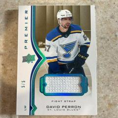 David Perron [Fight Strap] #15 Hockey Cards 2020 Upper Deck Premier Prices