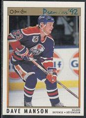 Dave Manson Hockey Cards 1991 O-Pee-Chee Premier Prices