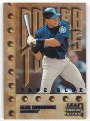 Alex Rodriguez [True Blue] #143 Baseball Cards 1998 Leaf Rookies & Stars Prices