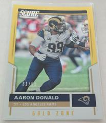 Aaron Donald [Gold Zone] #311 Football Cards 2017 Panini Score Prices