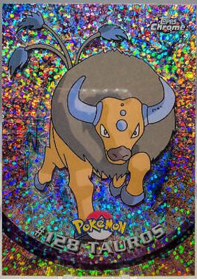 Tauros [Sparkle] #128 Pokemon 2000 Topps Chrome