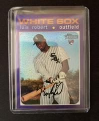 Luis Robert [Chrome Purple Refractor] #512 Baseball Cards 2020 Topps Heritage Prices