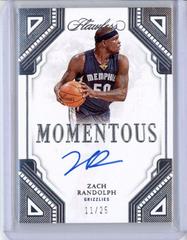 Zach Randolph #25 Basketball Cards 2022 Panini Flawless Momentous Autograph Prices