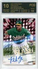 Seth Brown [Red Refractor] Baseball Cards 2020 Topps Chrome Freshman Flash Autographs Prices