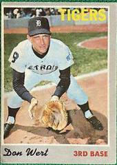 Don Wert #33 Baseball Cards 1970 O Pee Chee Prices
