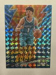 LaMelo Ball [Reactive Blue] #16 Basketball Cards 2022 Panini Mosaic Thunder Road Prices