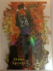 Shawn Springs [Refractor] Football Cards 1997 Stadium Club Triumvirate II Prices