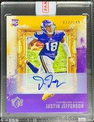 Justin Jefferson [Signature Purple] Football Cards 2020 Panini Chronicles Gridiron Kings Prices