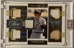 Anthony Rizzo [Gold] #FCS-AR Baseball Cards 2022 Panini Three and Two Full Count Swatches Prices