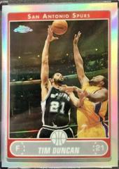 Tim Duncan [Refractor] #2 Basketball Cards 2006 Topps Chrome Prices