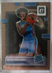 Jalen Williams [Copper Glitter] #235 Basketball Cards 2022 Panini Donruss Optic Prices
