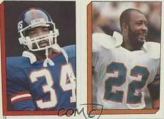 Elvis Patterson, Tony Nathan Football Cards 1986 Topps Stickers Prices