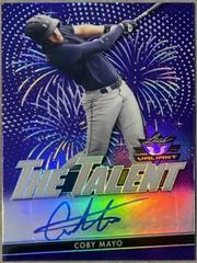 Coby Mayo [Purple] #BA-CM3 Baseball Cards 2020 Leaf Valiant Autographs Prices