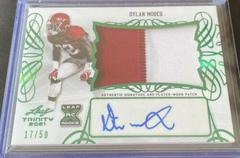 Dylan Moses [Green] Football Cards 2021 Leaf Trinity Patch Autographs Prices