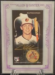 Adley Rutschman [X Black] Baseball Cards 2023 Topps Allen & Ginter Mini Framed Autographs Prices