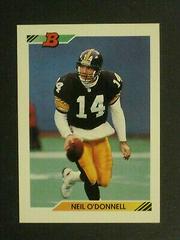 Neil O'Donnell Football Cards 1992 Bowman Prices