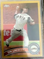 Tim Lincecum [Gold Refractor] #15 Baseball Cards 2011 Topps Chrome Prices