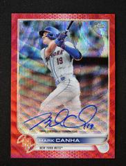 Mark Canha [Red Wave] #CVA-MC Baseball Cards 2022 Topps Chrome Veteran Autographs Prices
