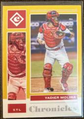 Yadier Molina [Gold] Baseball Cards 2021 Panini Chronicles Prices
