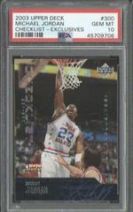 Michael Jordan Checklist Exclusives Basketball Cards 2003 Upper Deck Prices