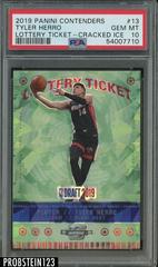 Tyler Herro [Cracked Ice] #13 Basketball Cards 2019 Panini Contenders Lottery Ticket Prices