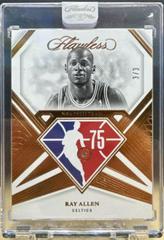 Ray Allen [Bronze] Basketball Cards 2021 Panini Flawless Prices