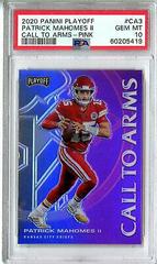 Patrick Mahomes II [Pink] #CA3 Football Cards 2020 Panini Playoff Call to Arms Prices