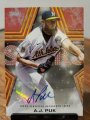 A. J. Puk [Red] #BSA-AP Baseball Cards 2023 Topps Series 1 Stars Autographs Prices