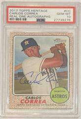 Carlos Correa [Red Ink] Baseball Cards 2017 Topps Heritage Real One Autographs Prices