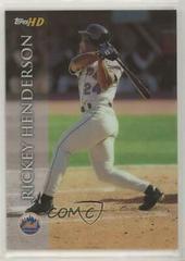 Rickey Henderson #42 Baseball Cards 2000 Topps H.D Prices